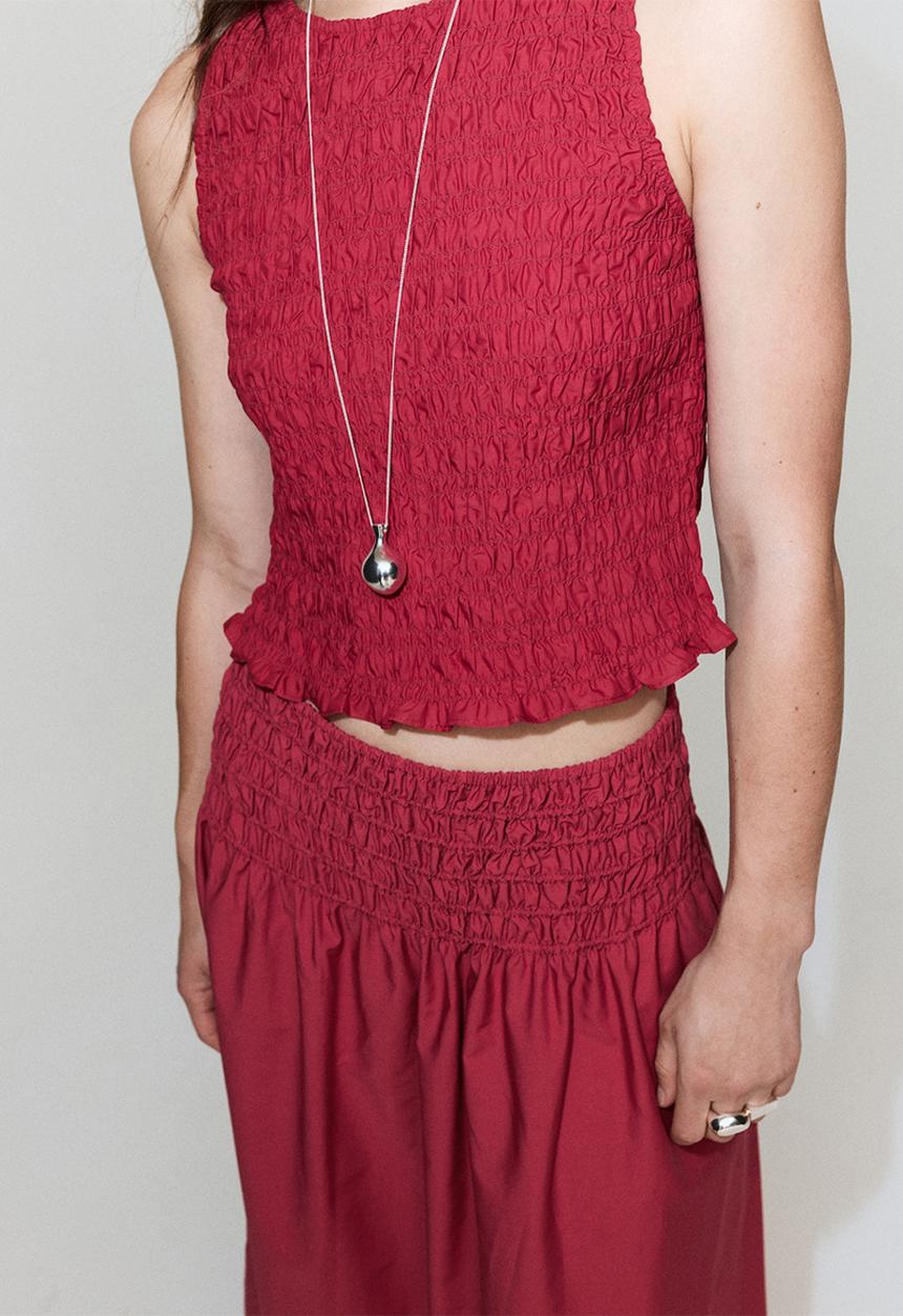 MANGO - Skirt siros - red