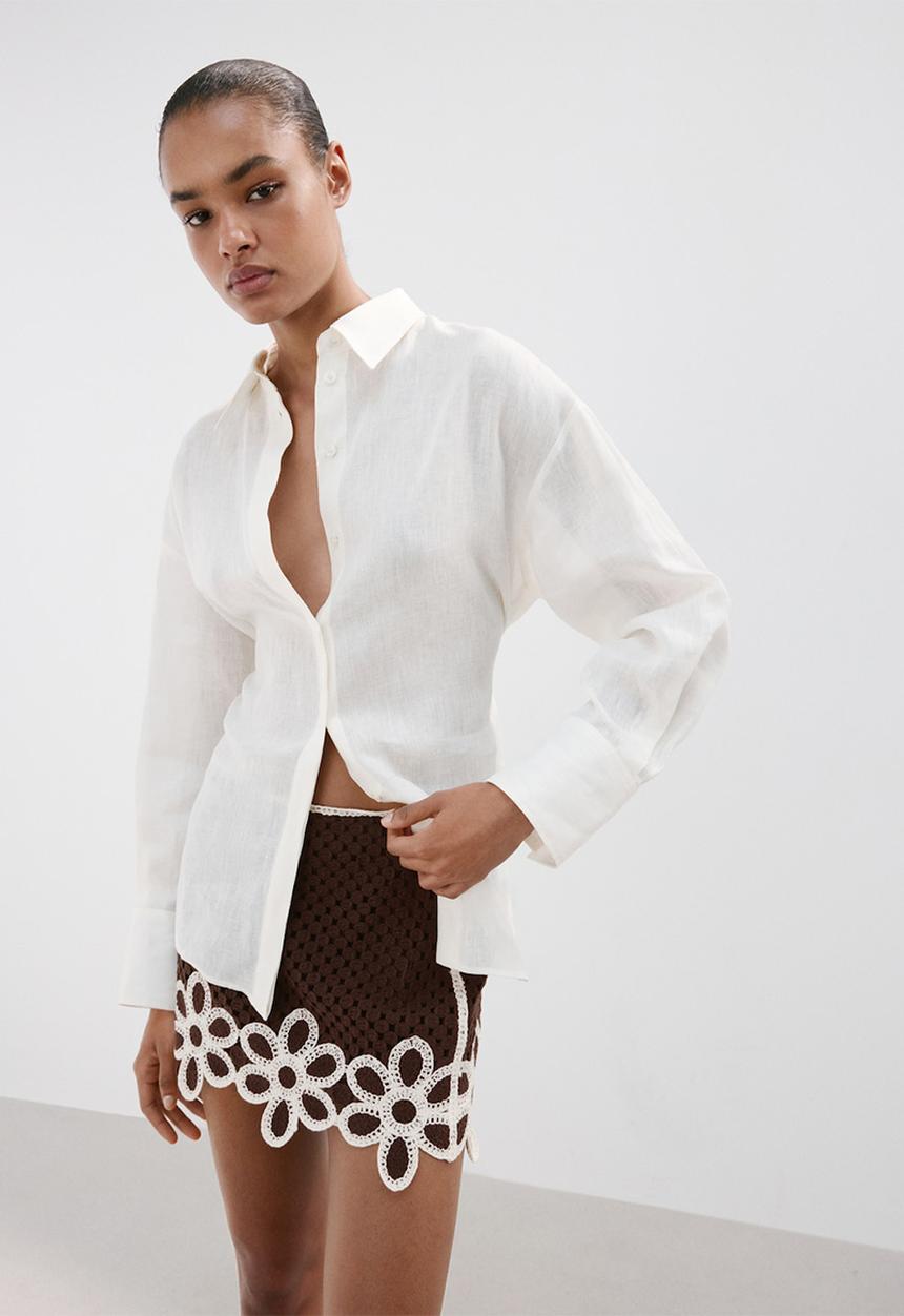 MANGO - Skirt tomi - brown