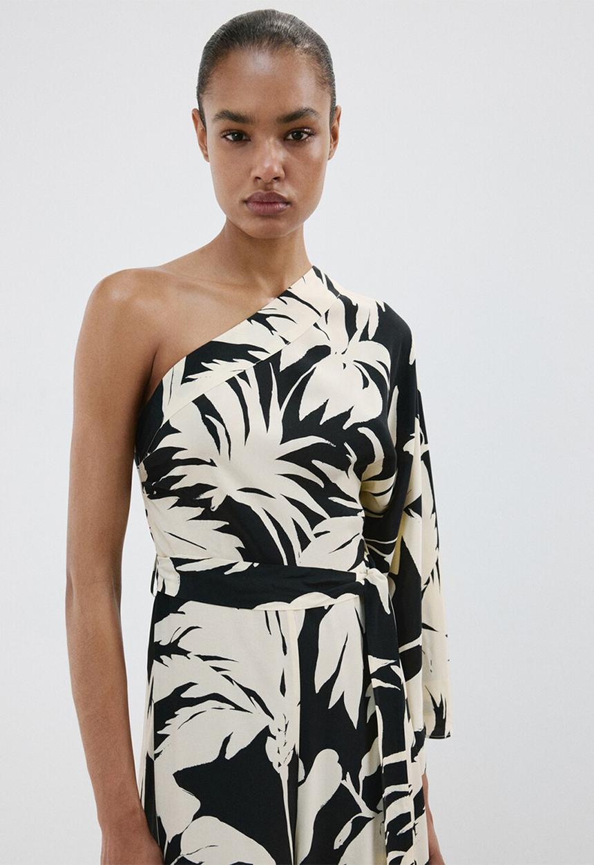 MANGO - Jumpsuit palm - light beige
