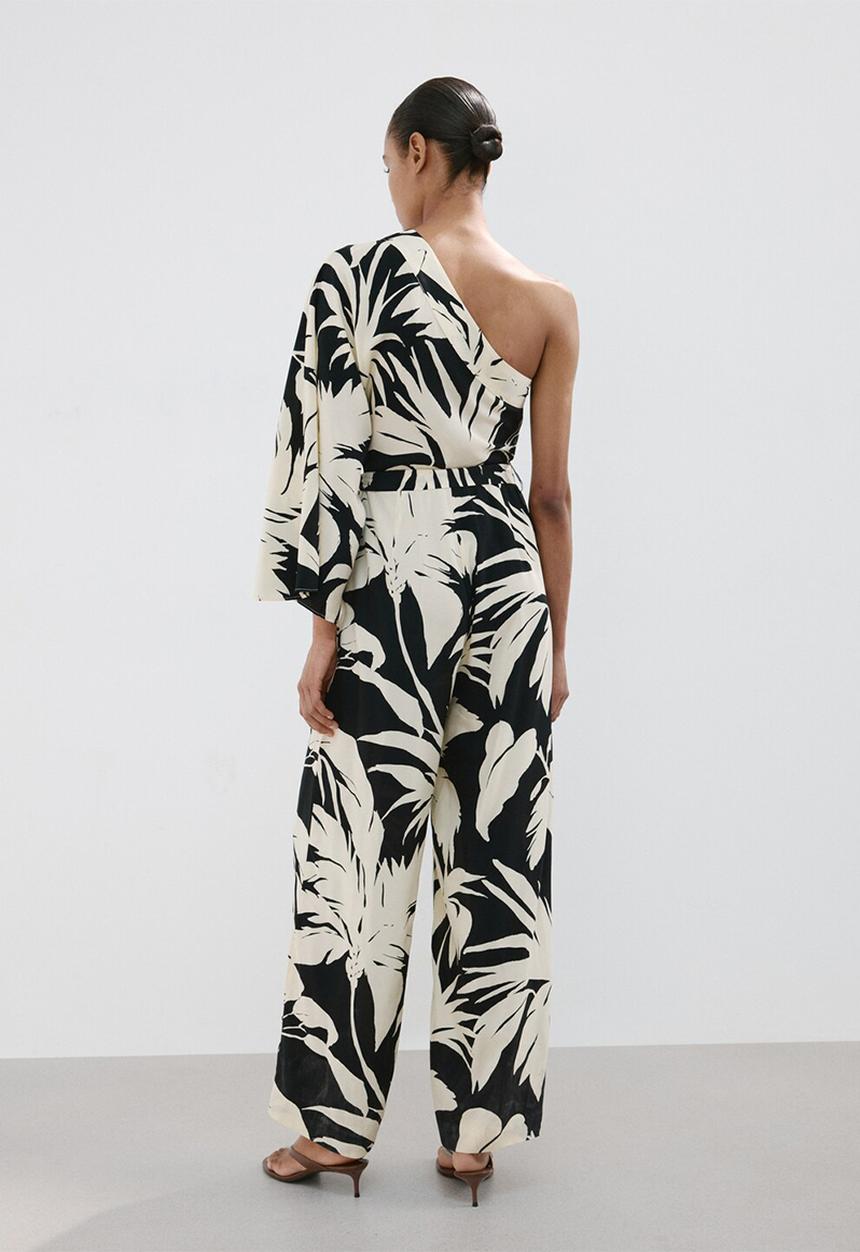 MANGO - Jumpsuit palm - light beige