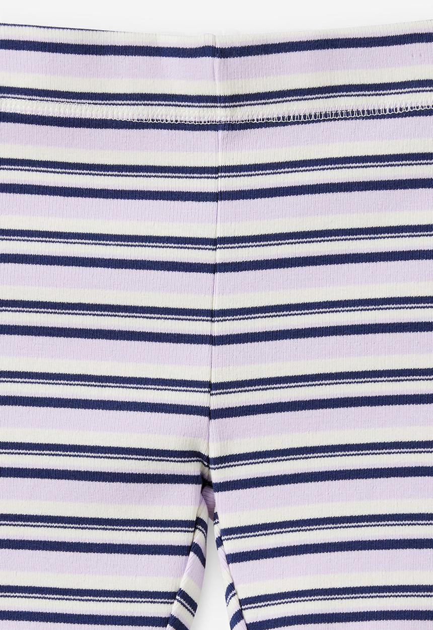 Cotton On - Essential Bike Short - Vintage Lilac/Multi Stripe