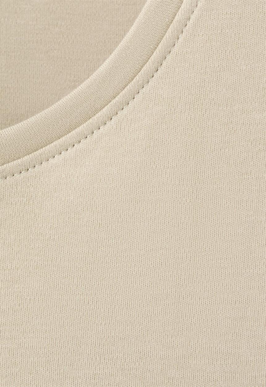 MANGO - Plus t-shirt riti - beige/khaki