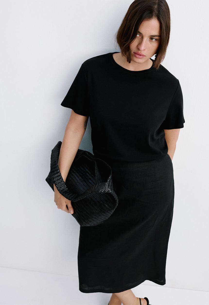 MANGO - Plus t-shirt riti - black