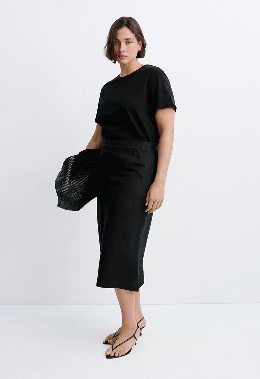 MANGO - Plus t-shirt riti - black