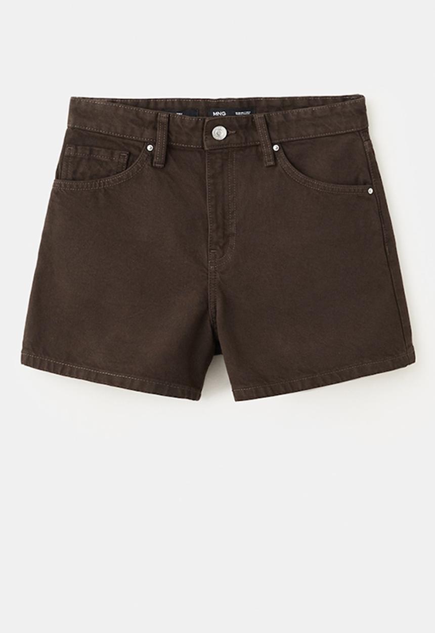 MANGO - Shorts zoey - dark brown