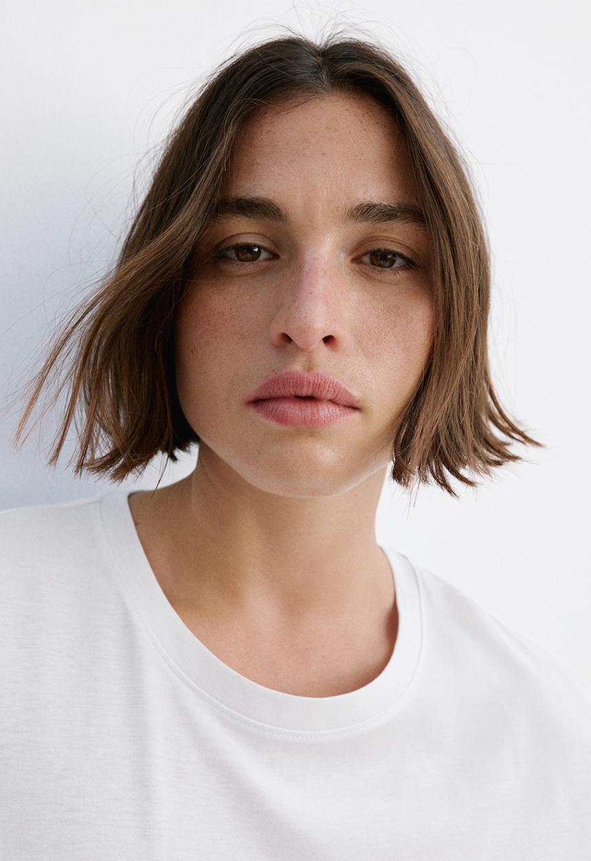 MANGO - Plus t-shirt chals - white