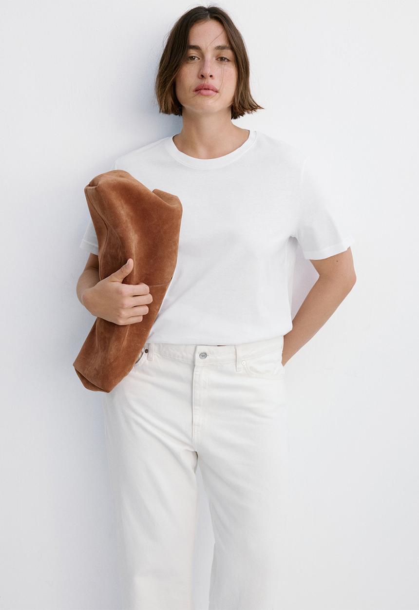 MANGO - Plus t-shirt chals - white