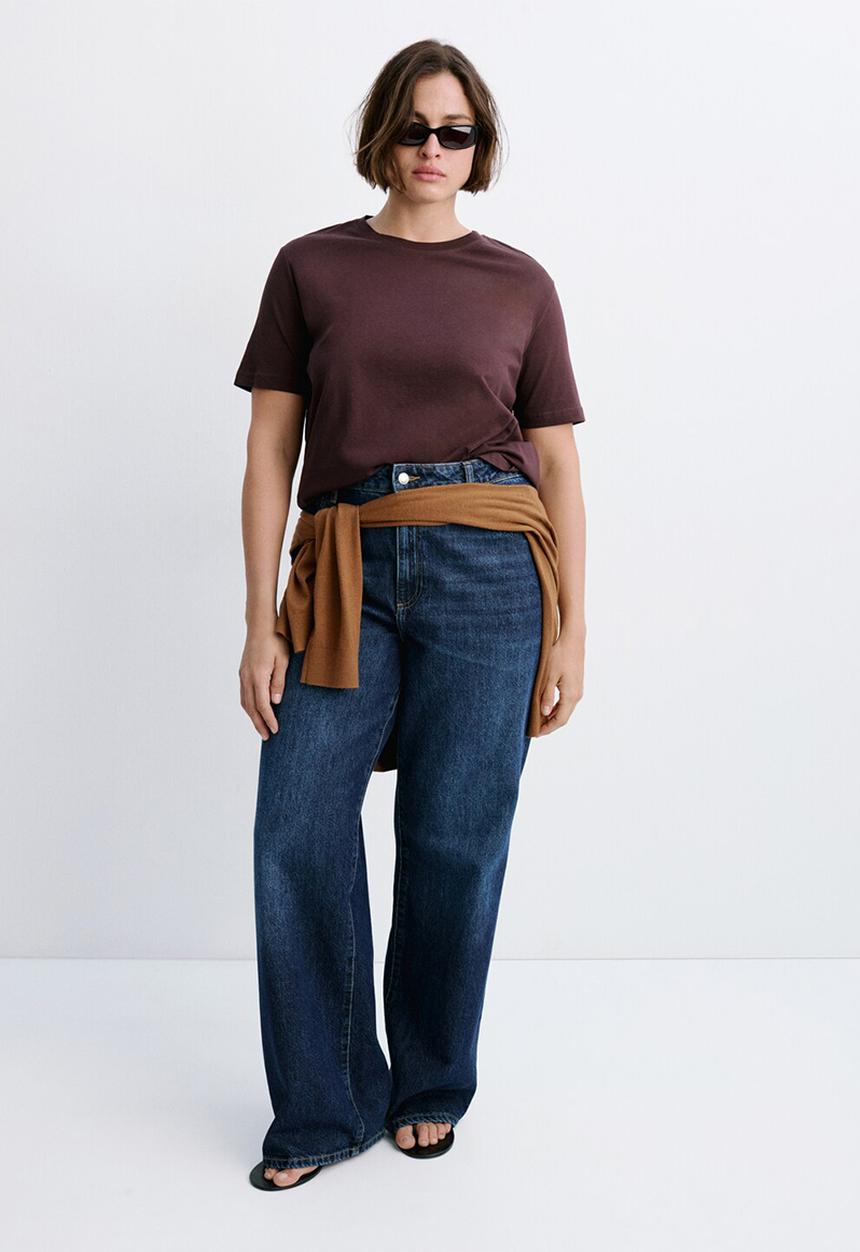 MANGO - Plus t-shirt chals - dark red
