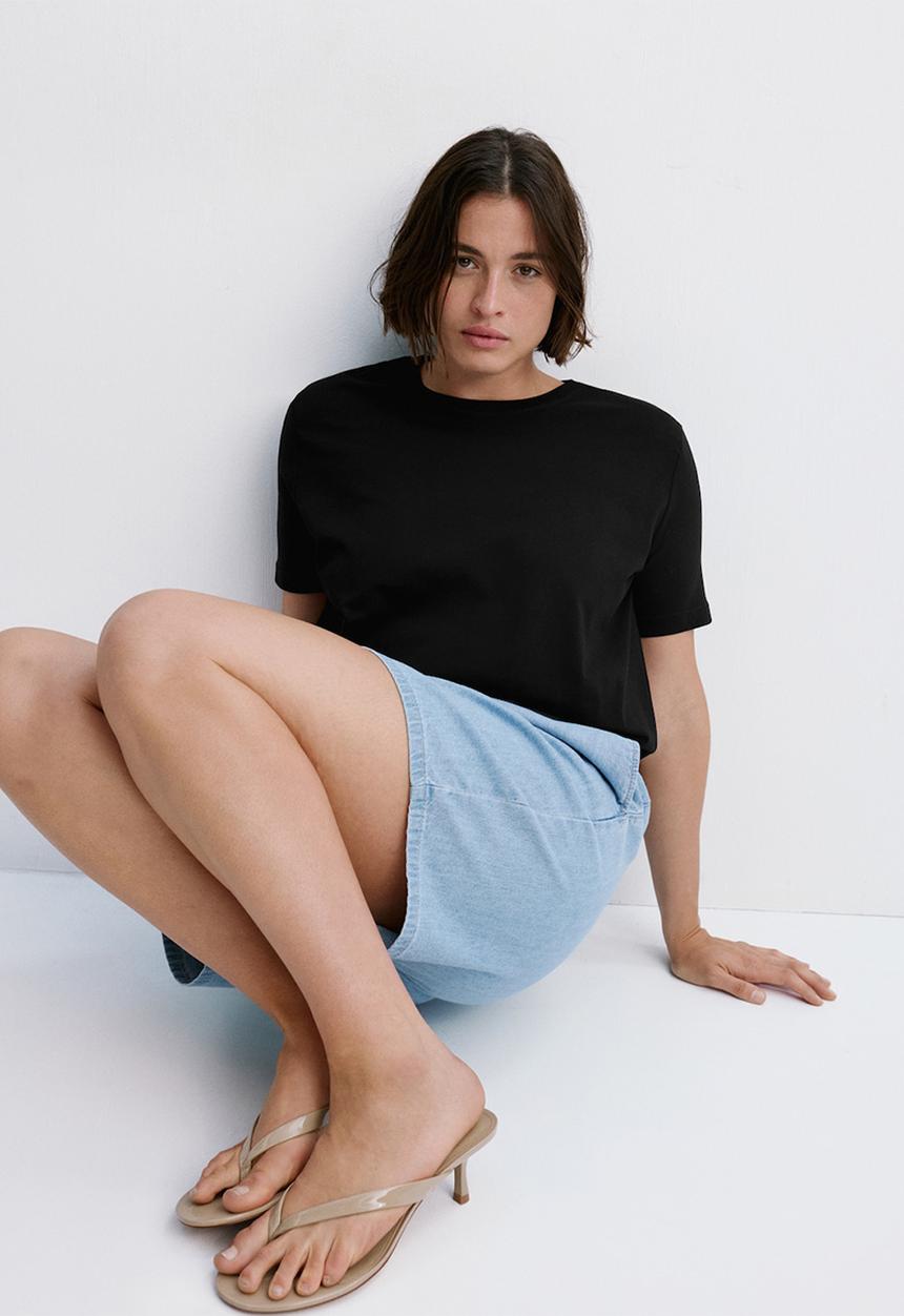 MANGO - Plus t-shirt chals - black