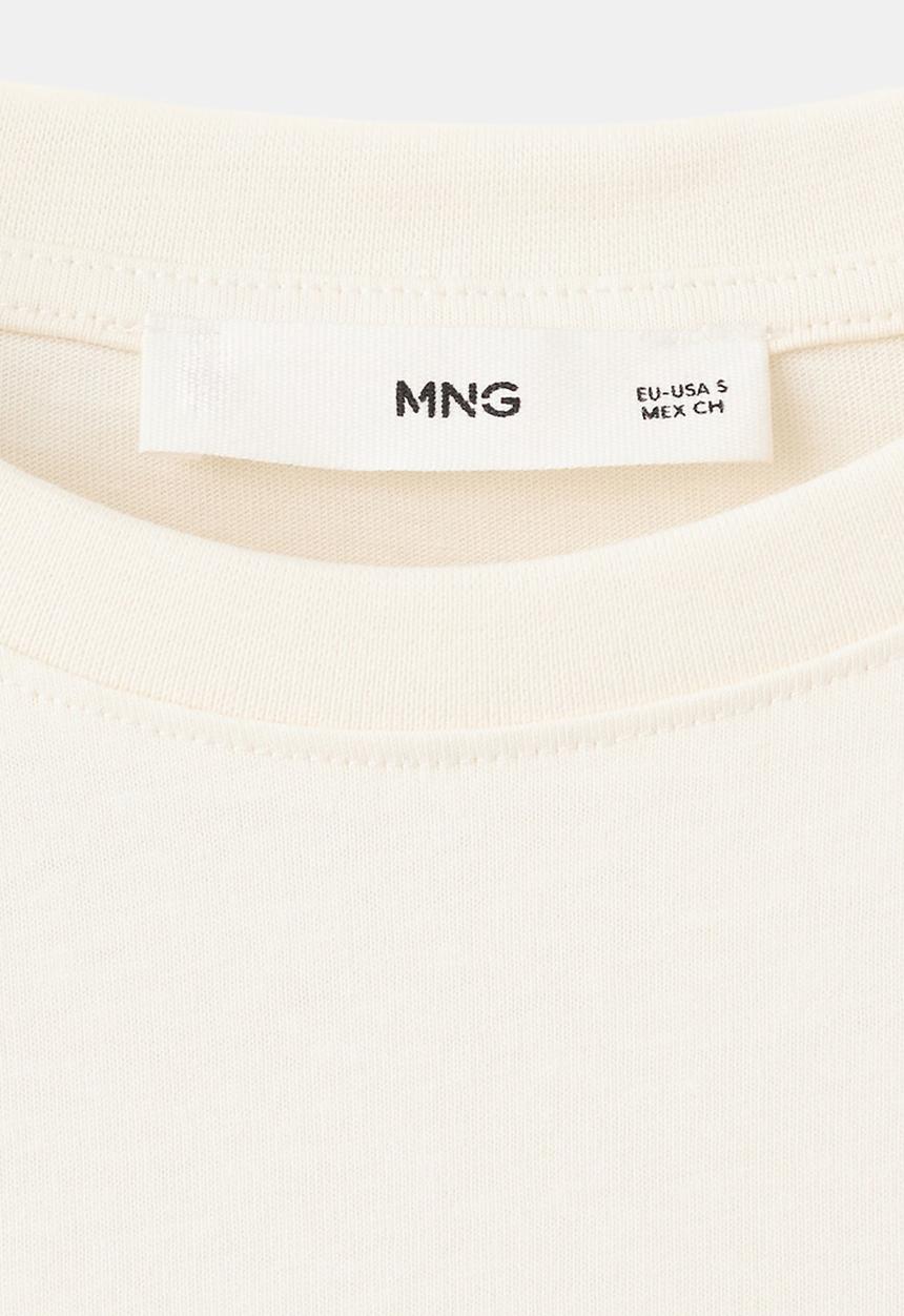 MANGO - T-shirt ilustra - light beige
