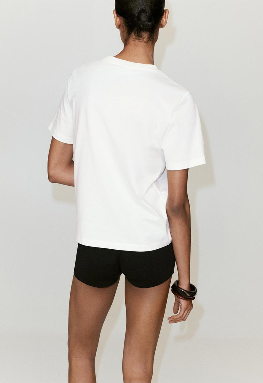 MANGO - T-shirt ilustra - orange