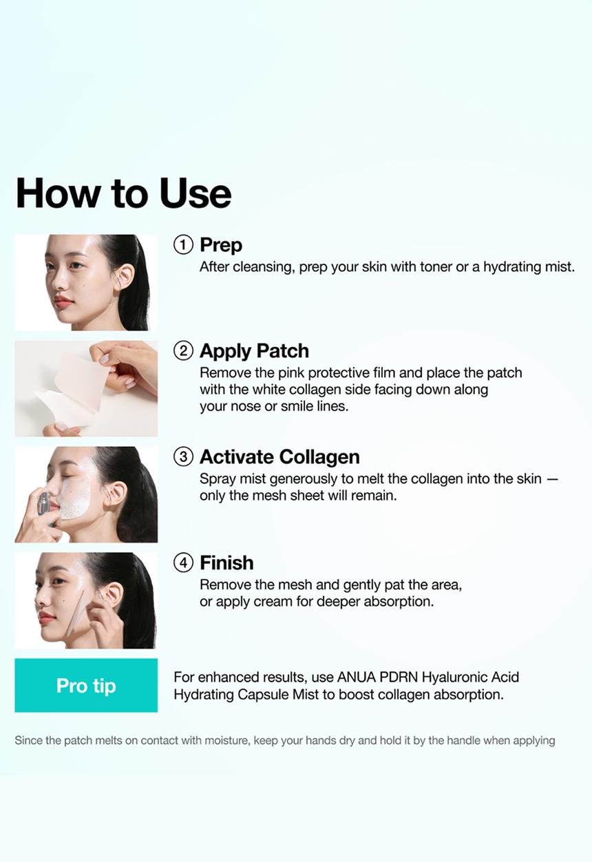 Anua - PDRN Collagen Melting Patch For Glass Skin (4ea)