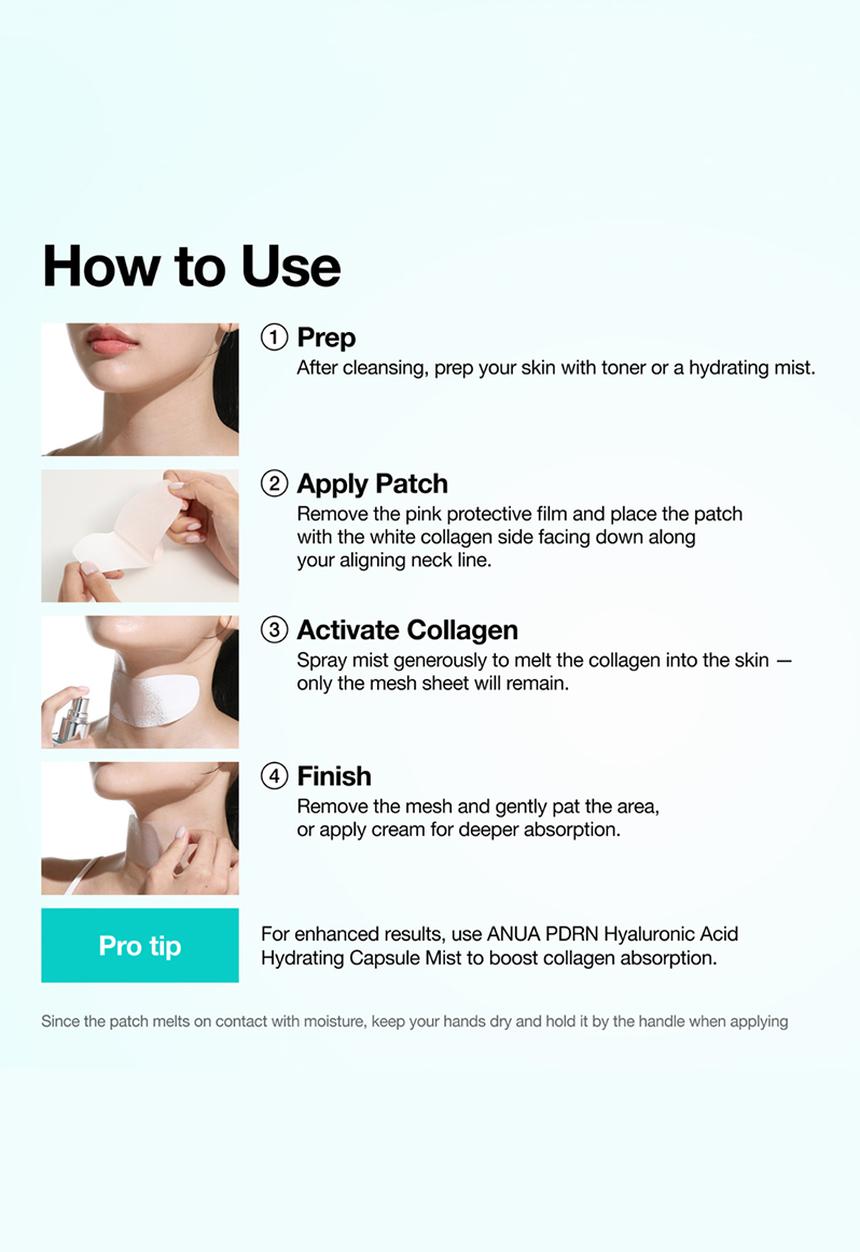 Anua - PDRN Collagen Melting Patch For Neck (4ea)