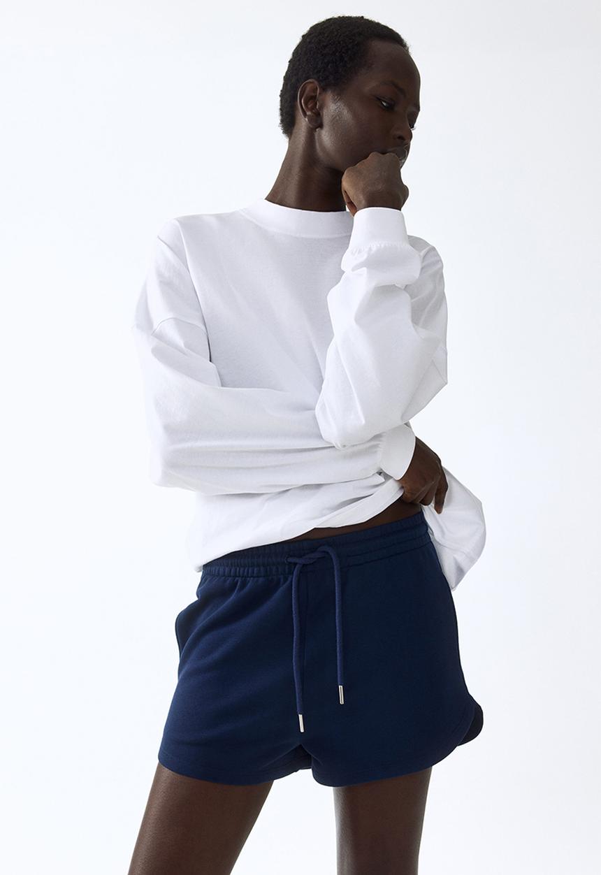 H&M - Sweatshirt shorts - dark blue