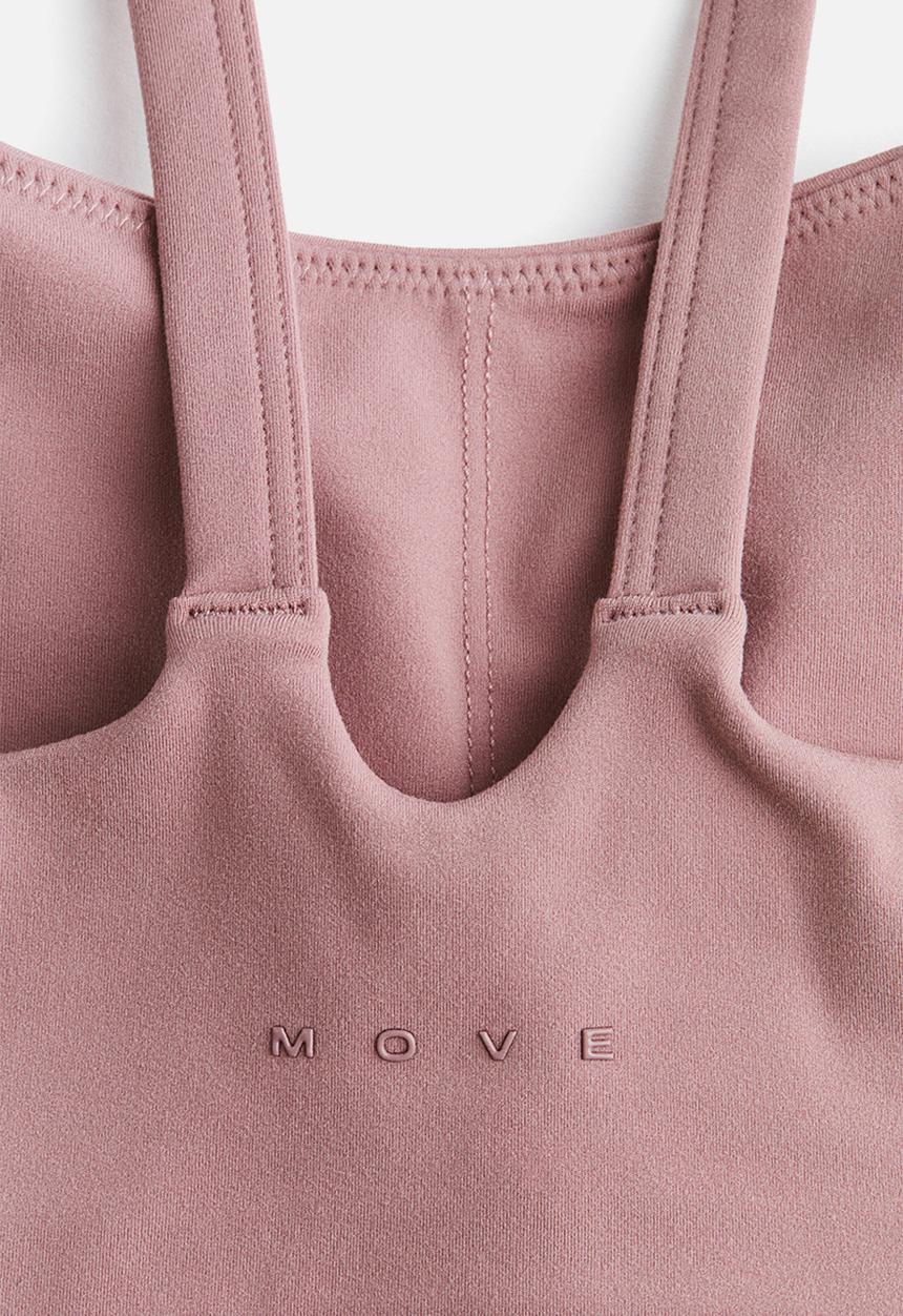 H&M - Medium support sports bra with softmove - antique rose