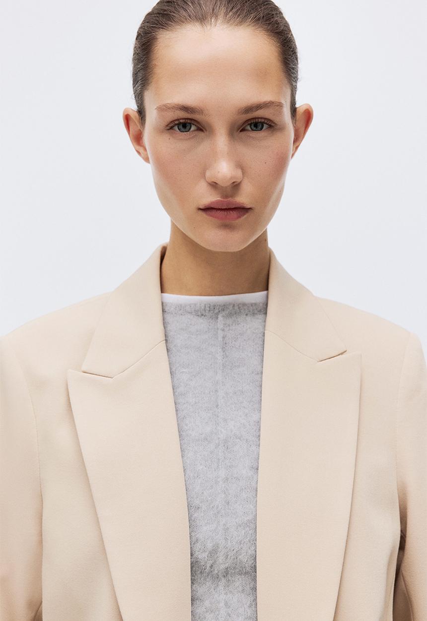 H&M - Throw-on blazer - light beige
