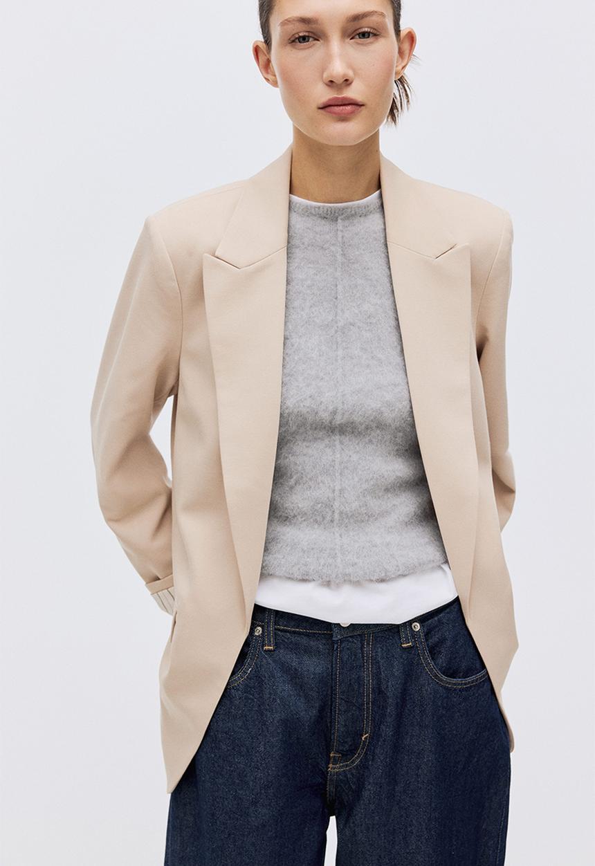 H&M - Throw-on blazer - light beige