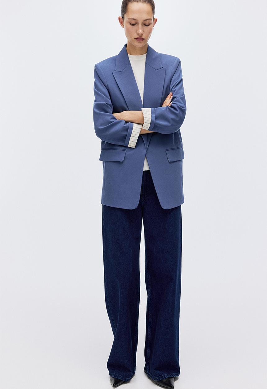 H&M - Throw-on blazer - pigeon blue