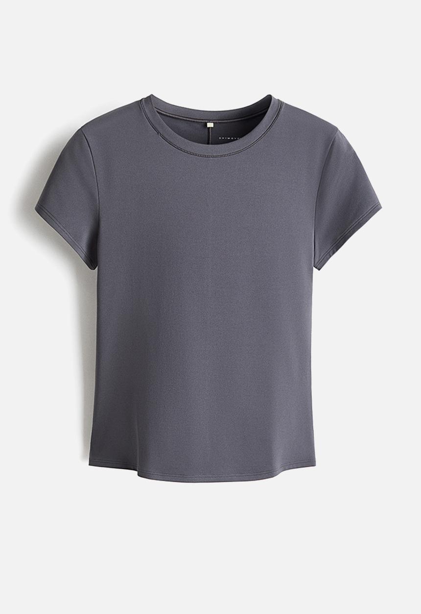 H&M - Sports top with drymove? - dark grey