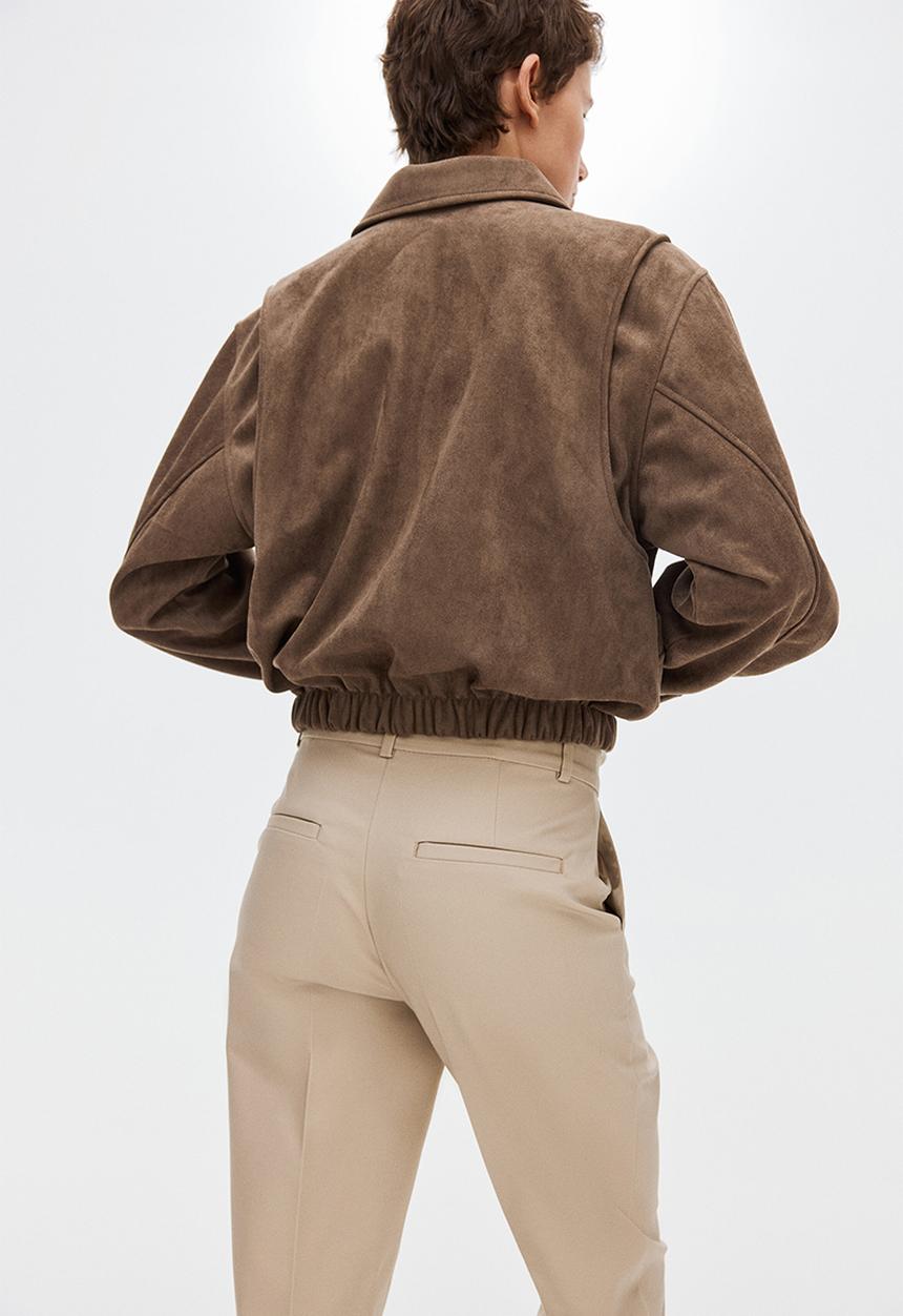 H&M - Cigarette trousers - light beige