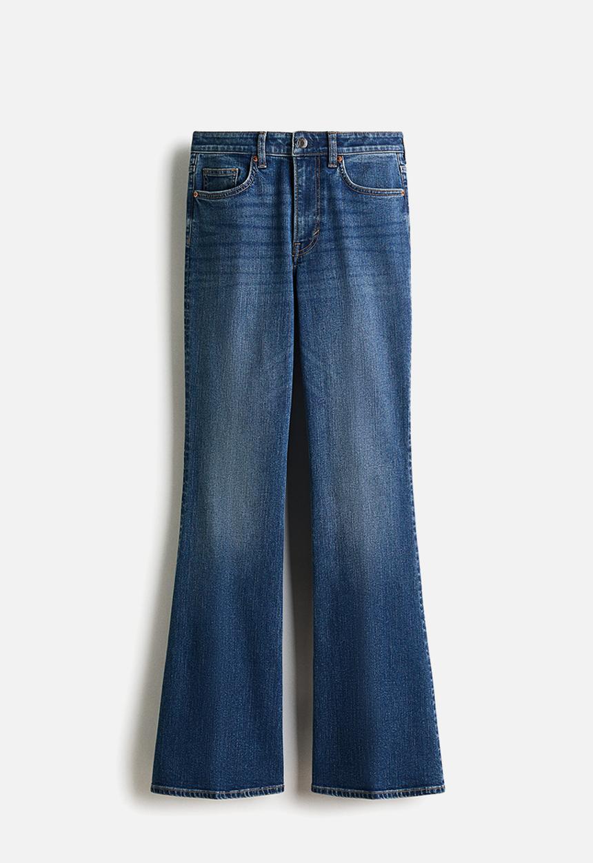 H&M - Flared high jeans - denim blue