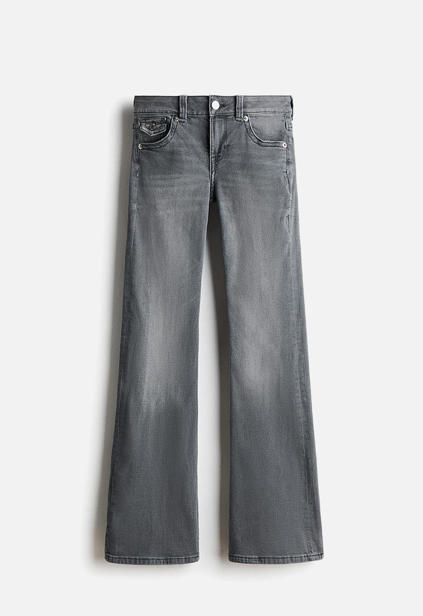 H&M - Flared low jeans - denim grey