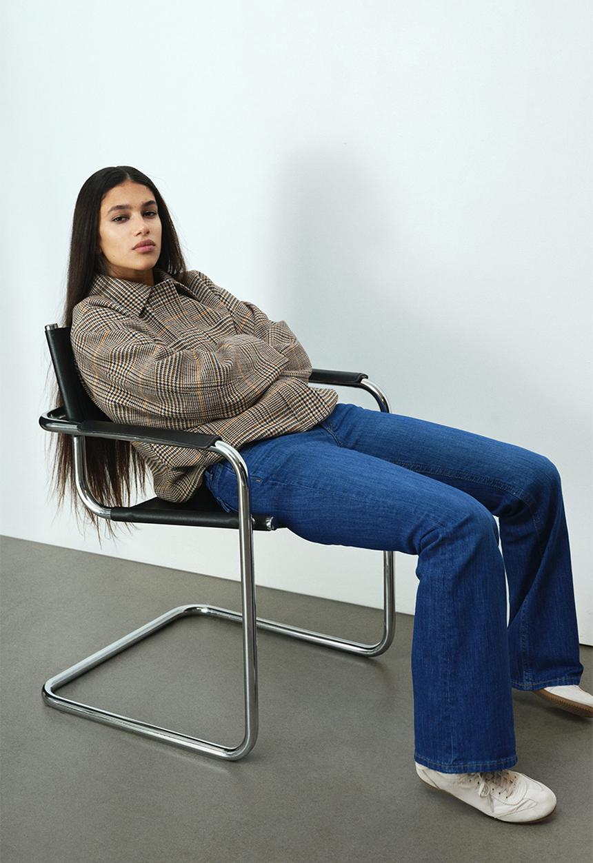 H&M - Flared low jeans - denim blue
