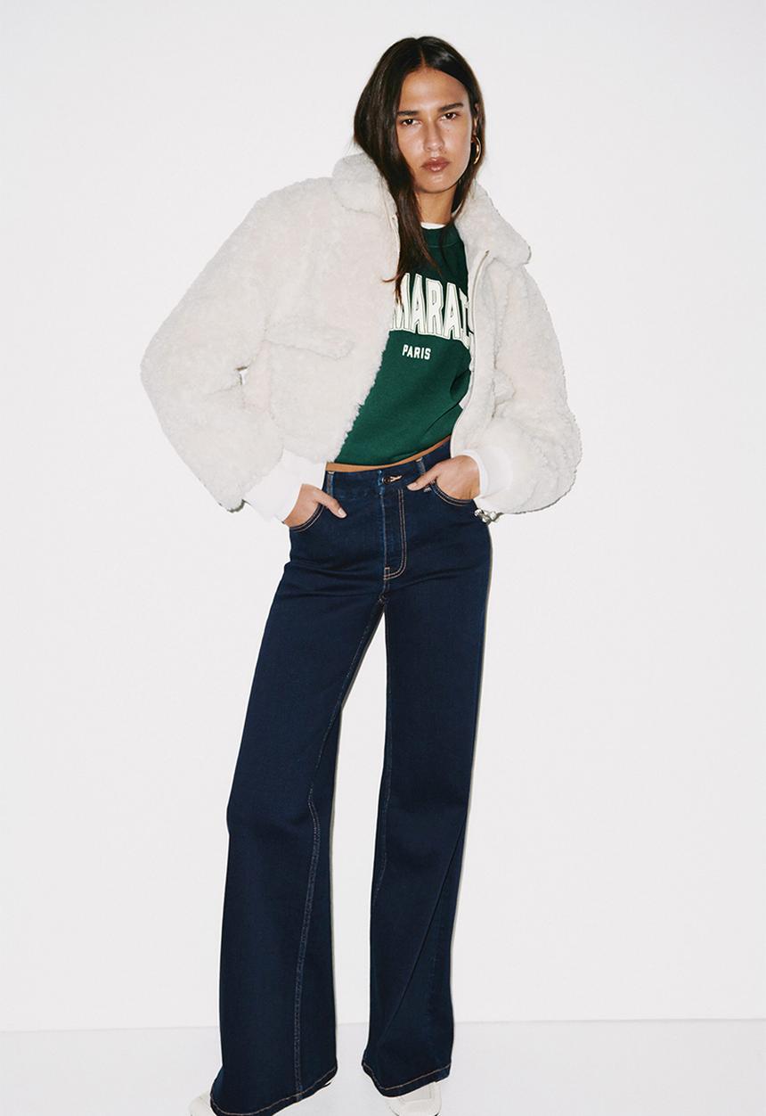 H&M - Wide high jeans - dark blue