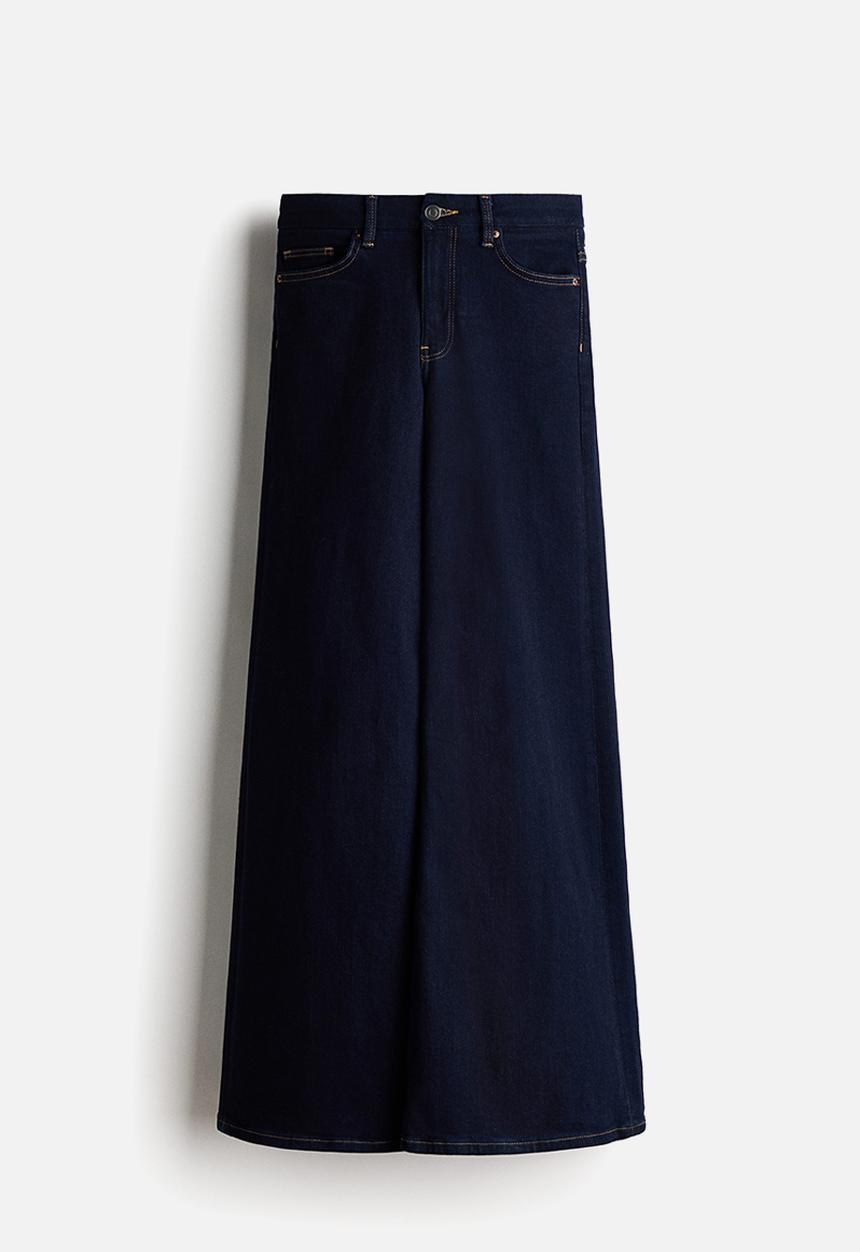 H&M - Wide high jeans - dark blue