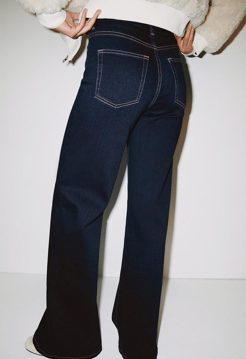H&M - Wide high jeans - dark blue