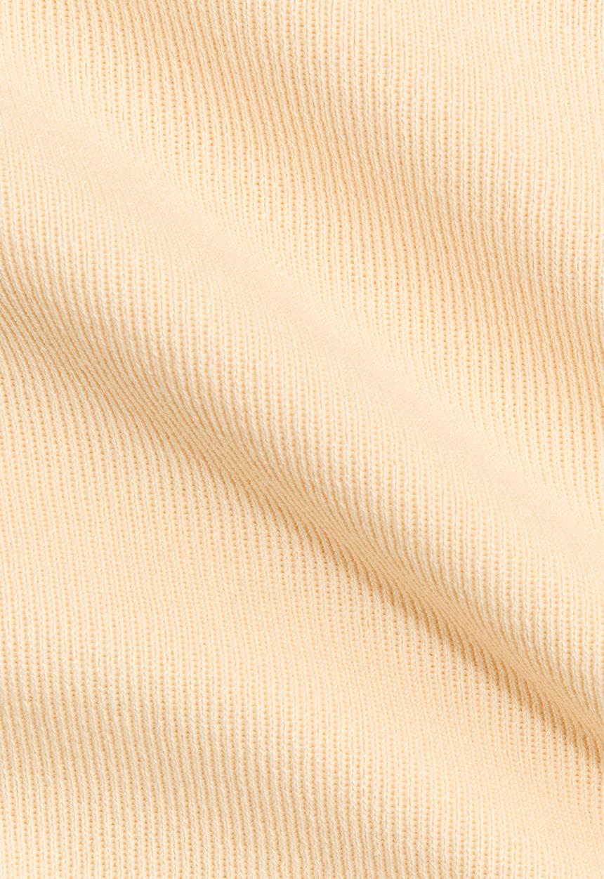 H&M - Knitted peplum top - light yellow