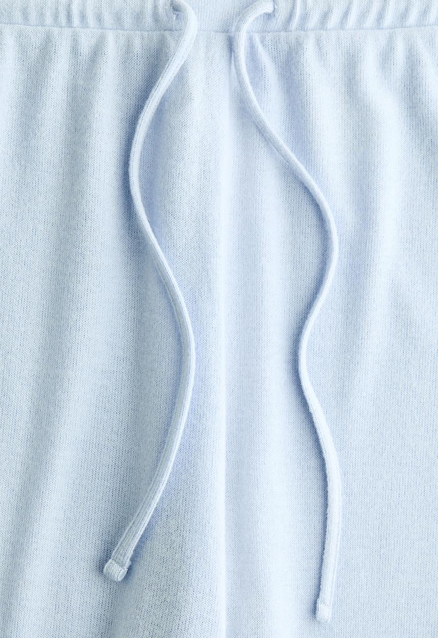 H&M - Fine-knit trousers - light blue