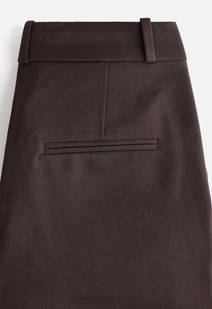 H&M - Tailored twill trousers - dark brown