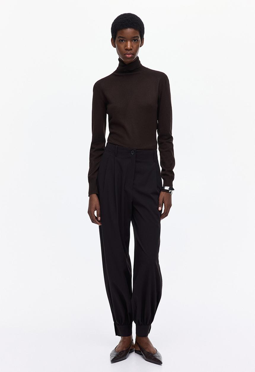 H&M - Balloon-leg trousers - dark brown