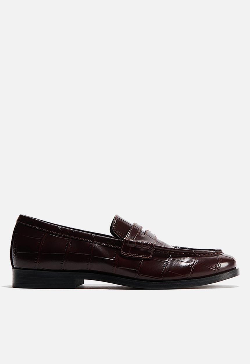 H&M - Loafers - dark brown/crocodile pattern