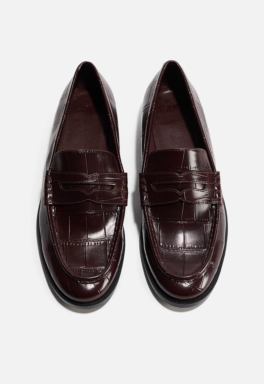 H&M - Loafers - dark brown/crocodile pattern