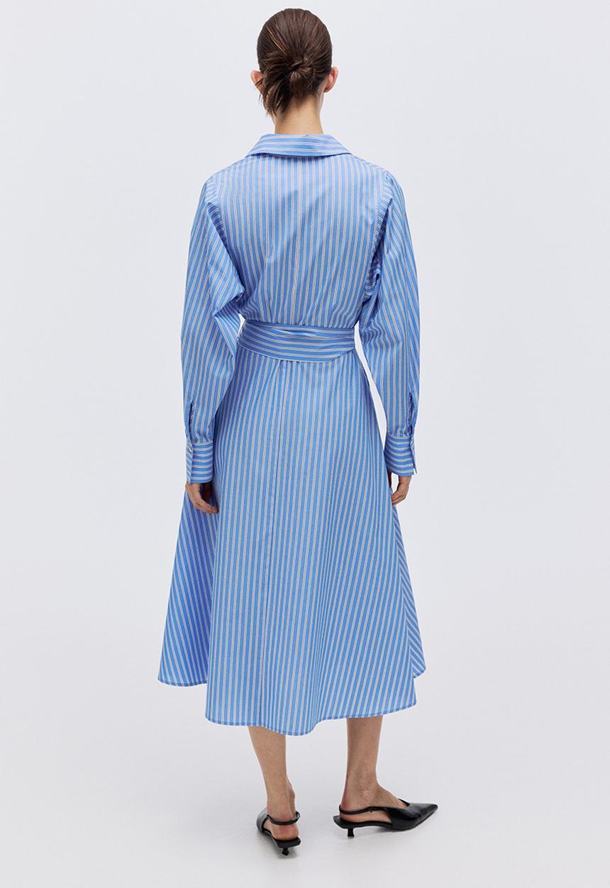 H&M - Shirt dress - blue/striped