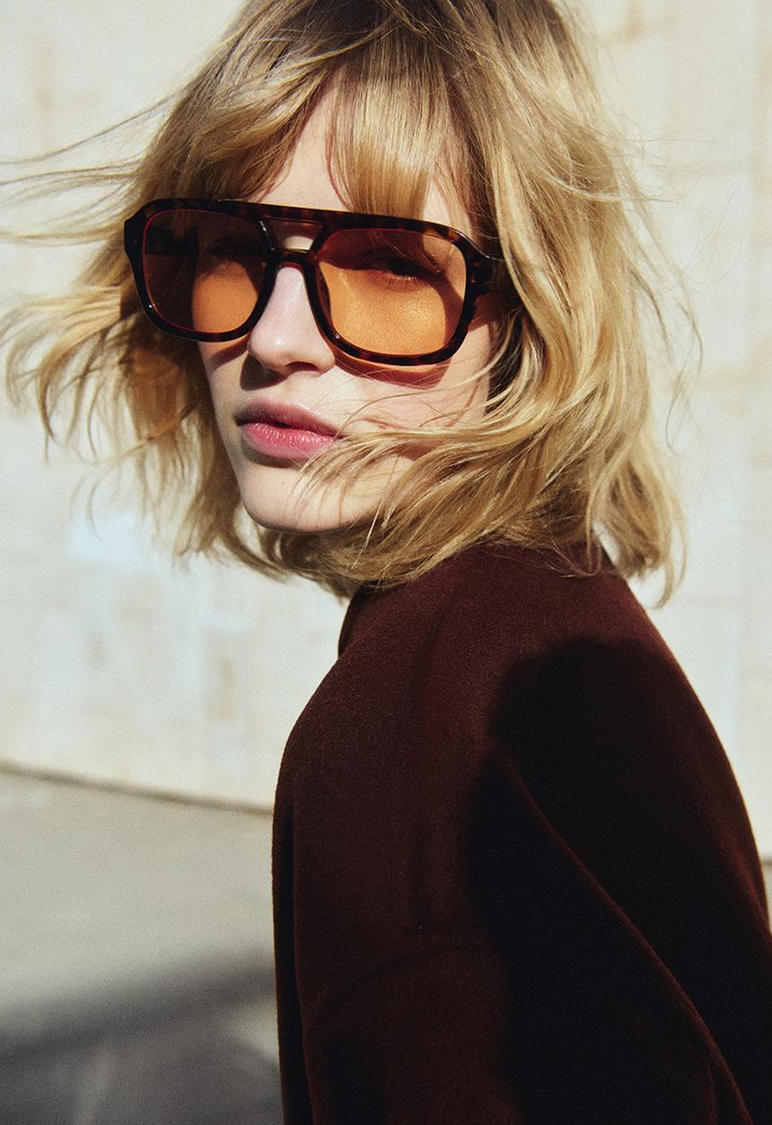 H&M - Aviator-style sunglasses - brown/tortoiseshell pattern