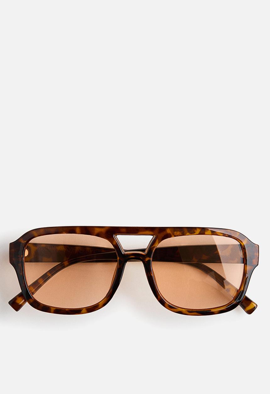 H&M - Aviator-style sunglasses - brown/tortoiseshell pattern