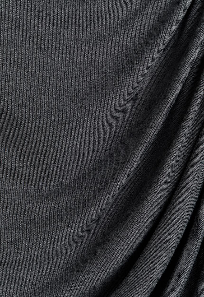 H&M - Draped viscose top - dark grey