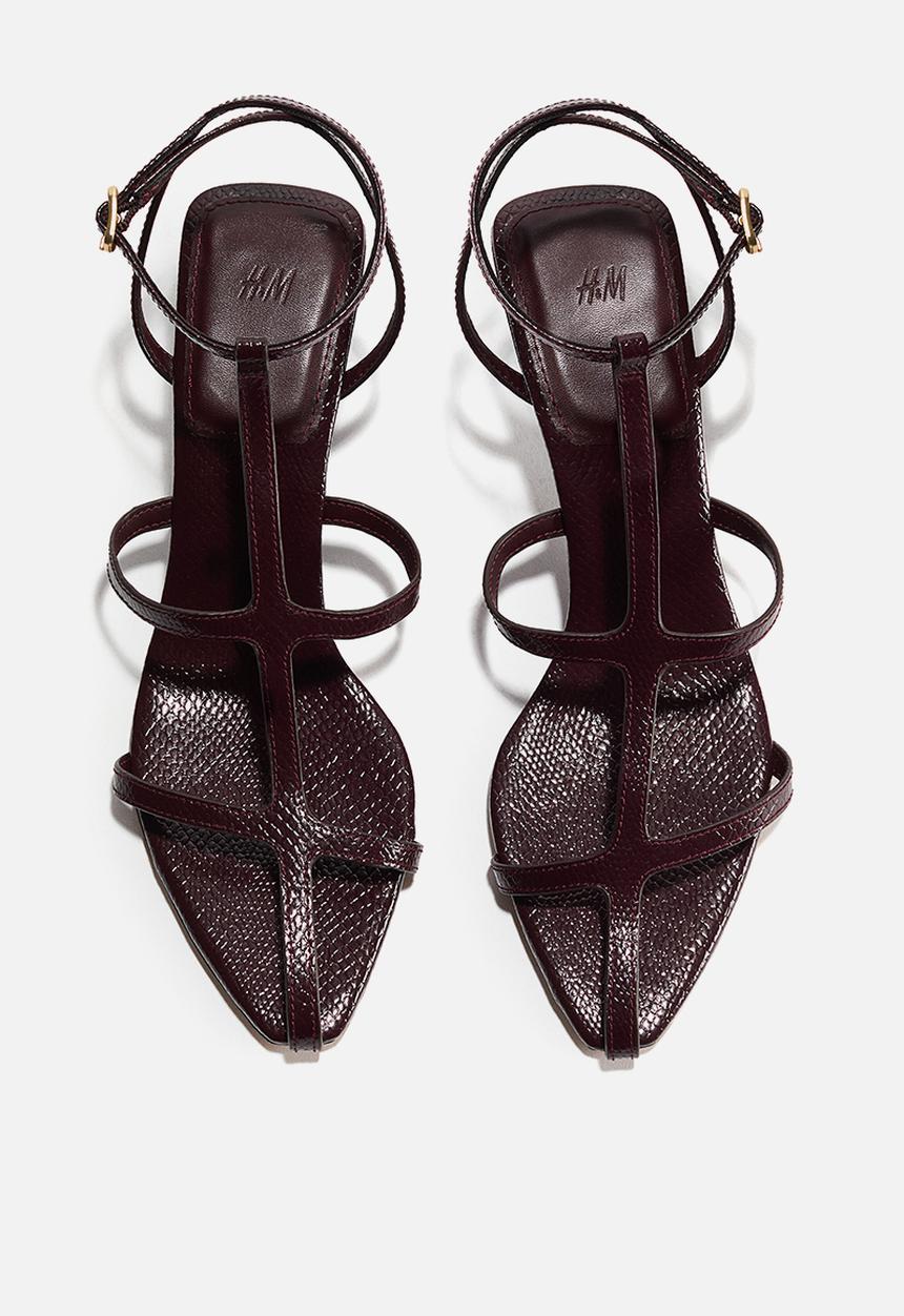 H&M - Heeled sandals - dark brown