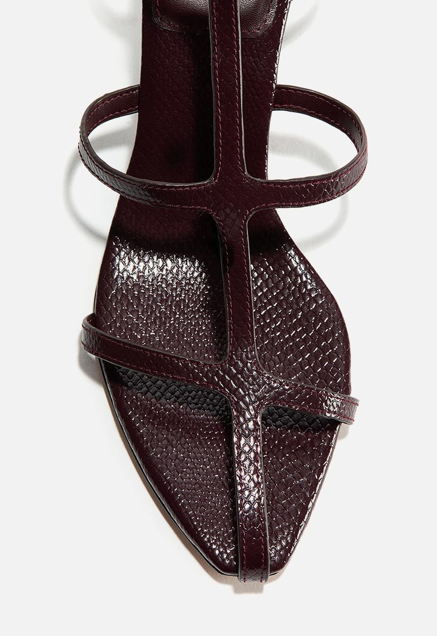 H&M - Heeled sandals - dark brown