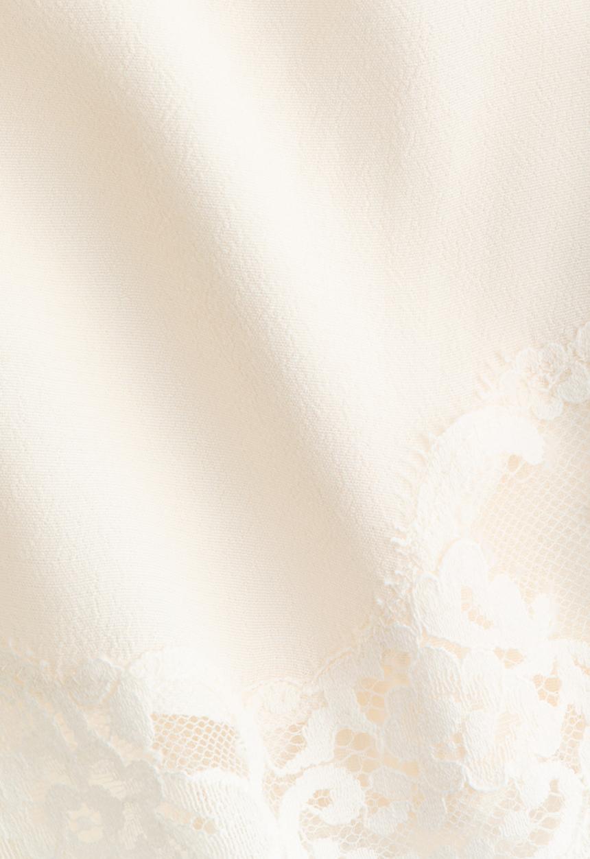 H&M - Lace-trimmed pyjama shorts - cream