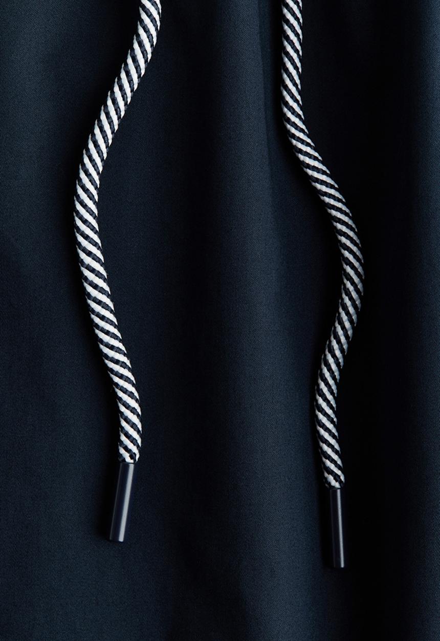 H&M - Cotton drawstring skirt - navy blue