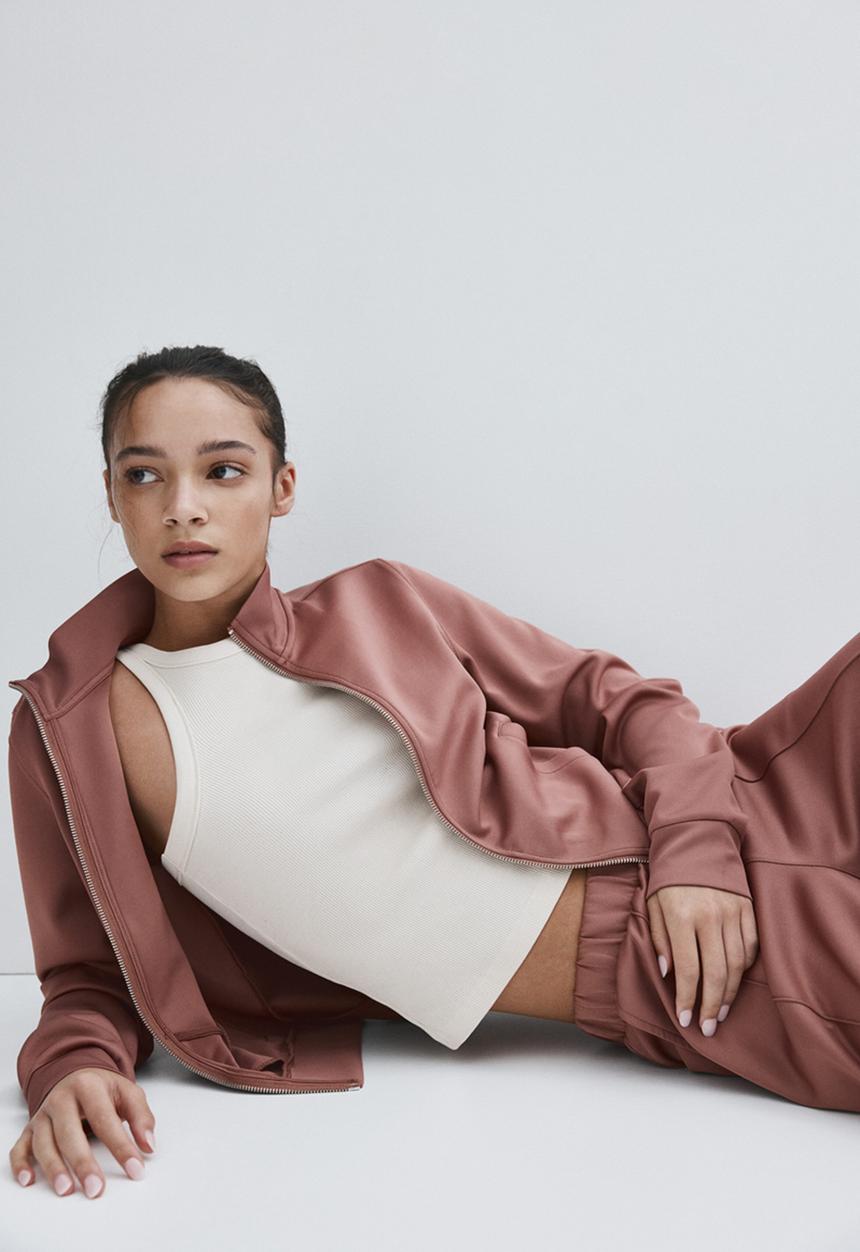 H&M - Track jacket - old rose