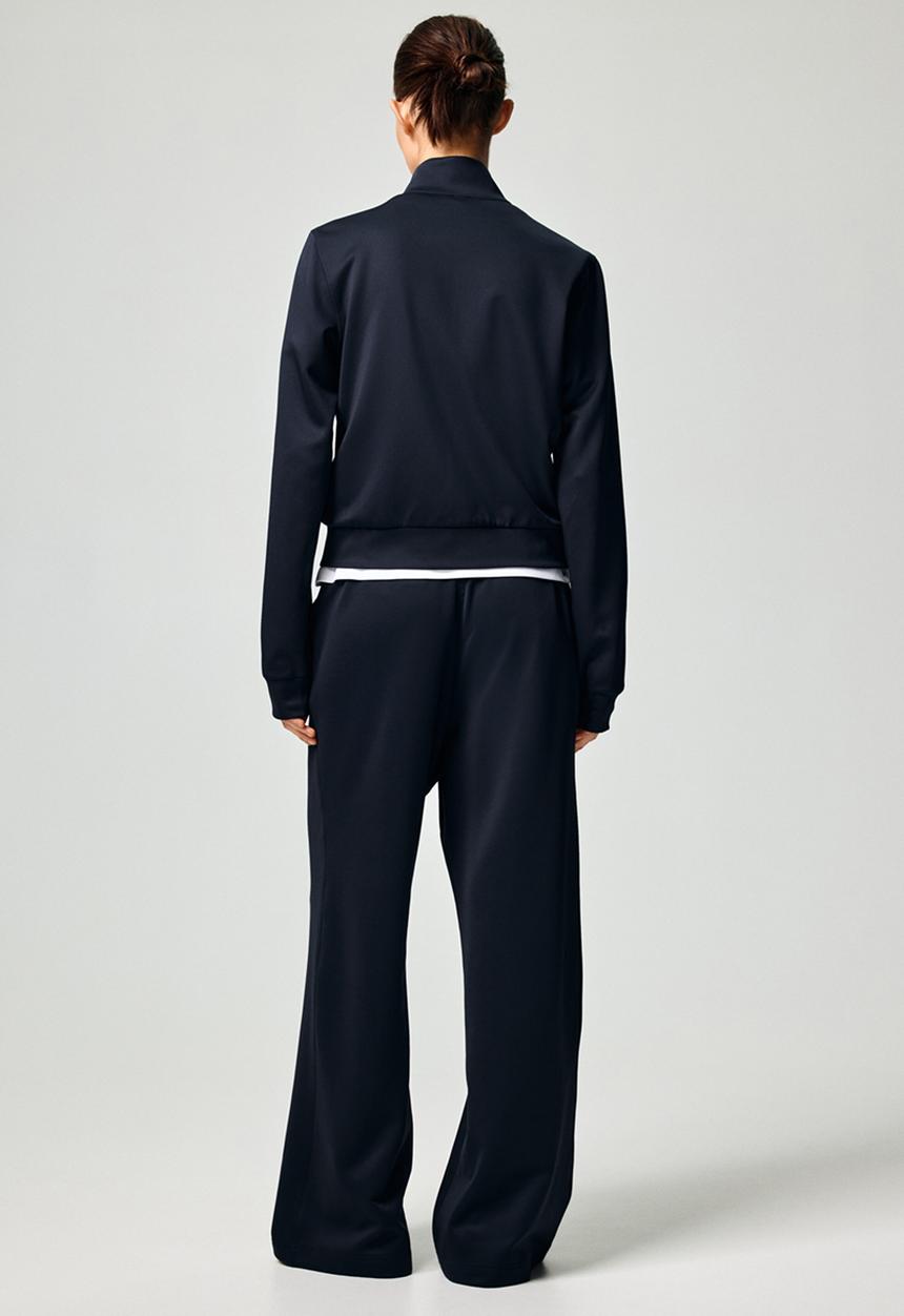 H&M - Crease-front pull-on trousers - navy blue