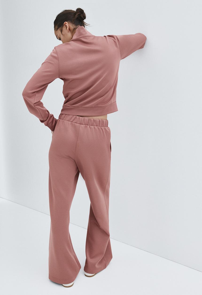 H&M - Crease-front pull-on trousers - old rose
