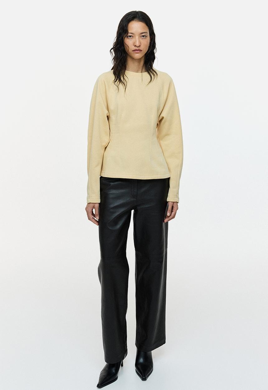 H&M - Waisted sweatshirt - beige