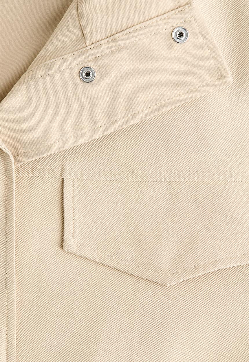 H&M - Funnel-collar jacket - light beige