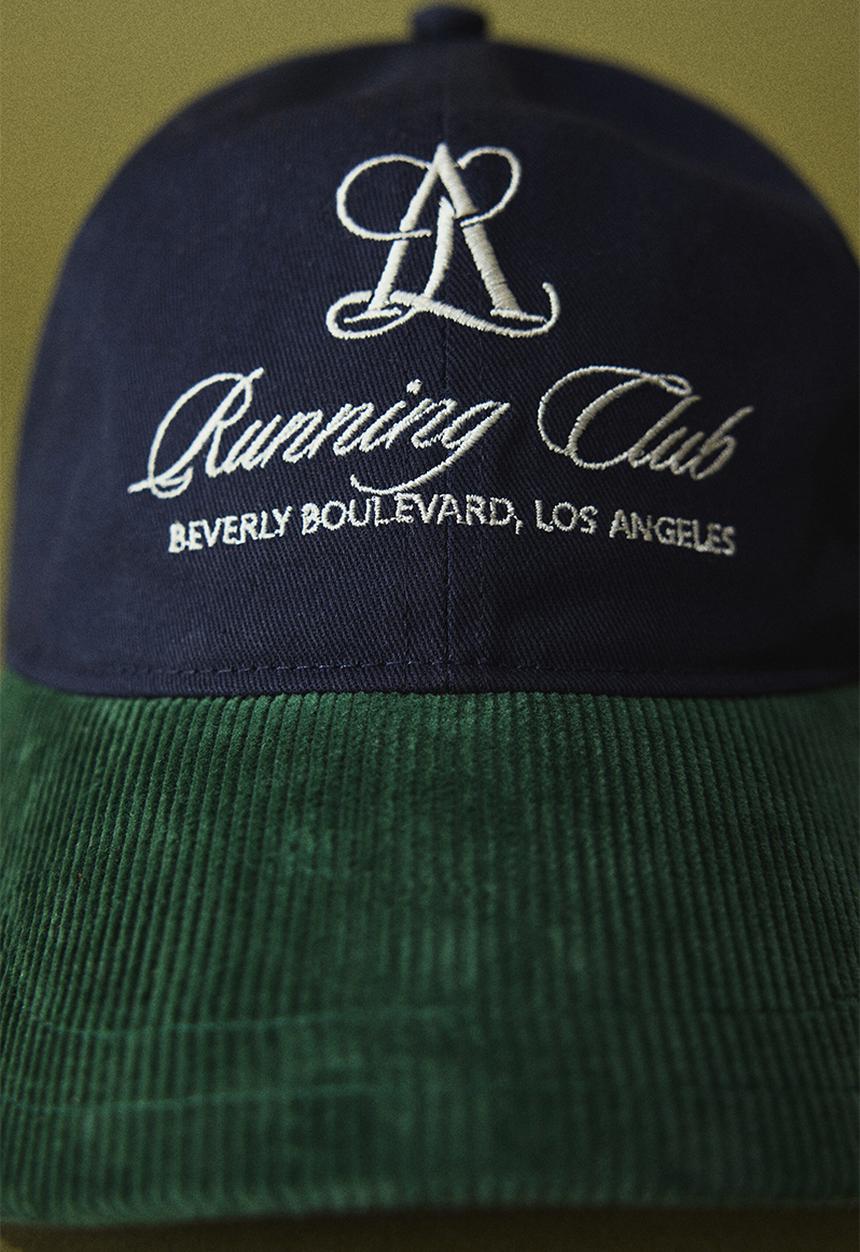 H&M - Corduroy-peak twill cap - dark blue/running club